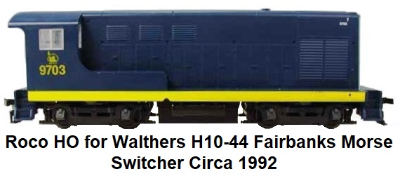 Roco made for Walthers Fairbanks Morse Switcher H10-44 HO scale circa 1992
