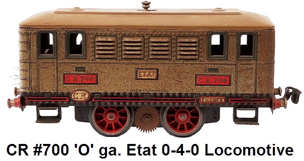 Rossignol CR 'O' Gauge #700 Etat 0-4-0 Double Cab Diesel Locomotive