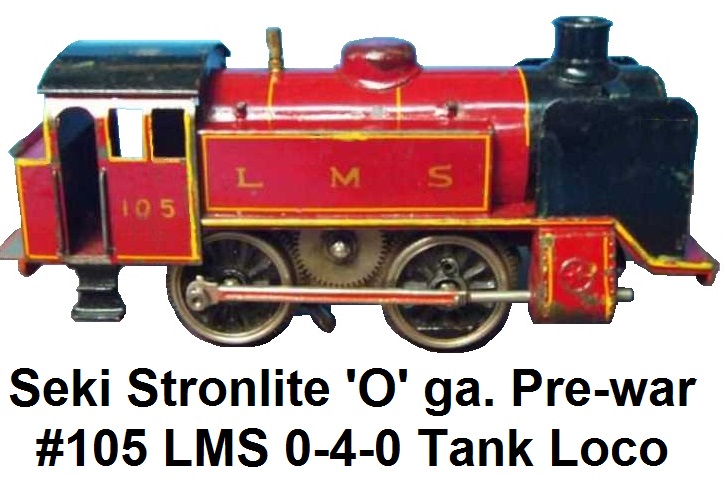 Seki Stronlite 'O' gauge Pre-war LMS 0-4-0 Tank loco
