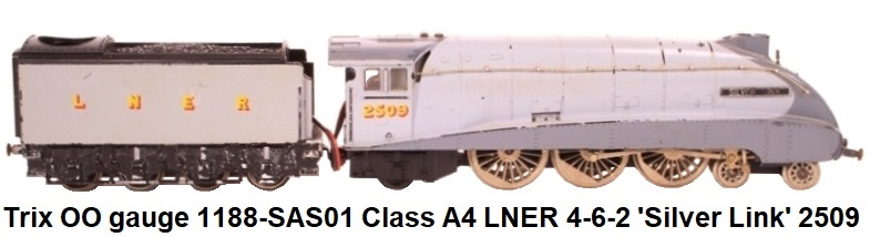 Trix OO 1188-SAS01 Class A4 4-6-2 'Silver Link' 2509 in LNER Grey