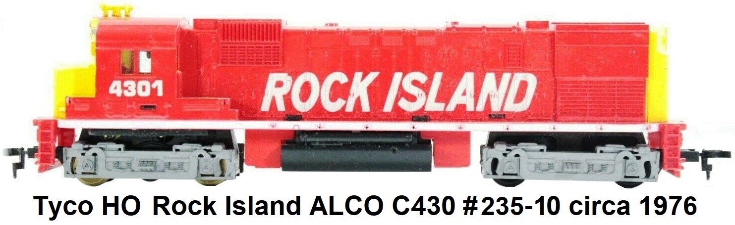 Tyco HO Rock Island ALCO Century 430 Diesel Locomotive circa 1971 #235-10