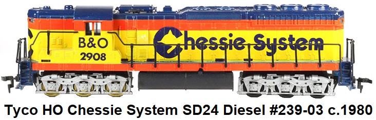 Tyco HO Chessie System SD24 diesel #239-03 1980 Release