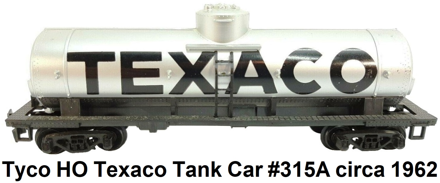Tyco HO Texaco 40' Single Dome Oil Tanker Car #315A circa 1962