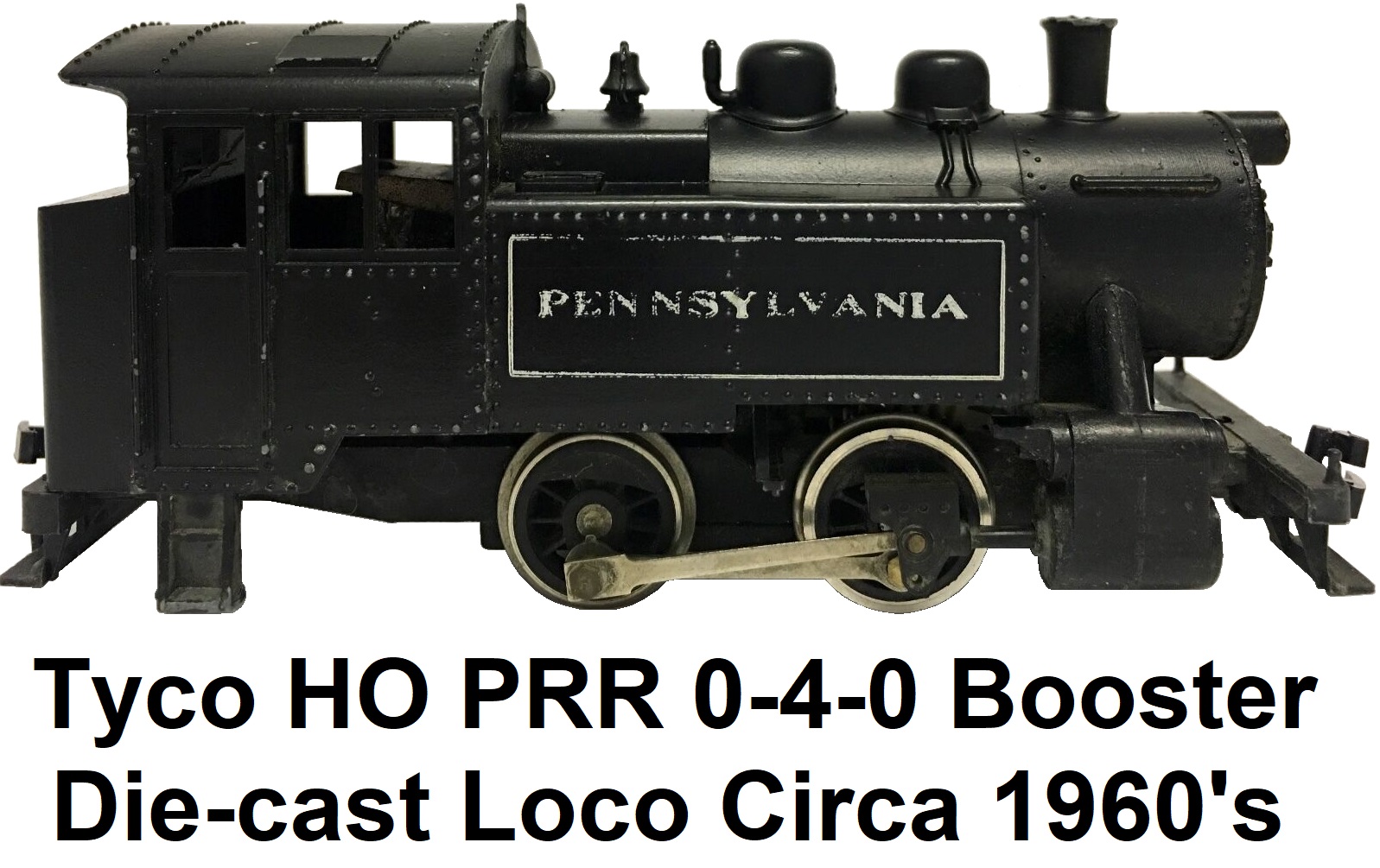 Tyco HO Pennsylvania RR 0-4-0 Booster 3975 die-cast Locomotive red box era circa 1960's #T213-A