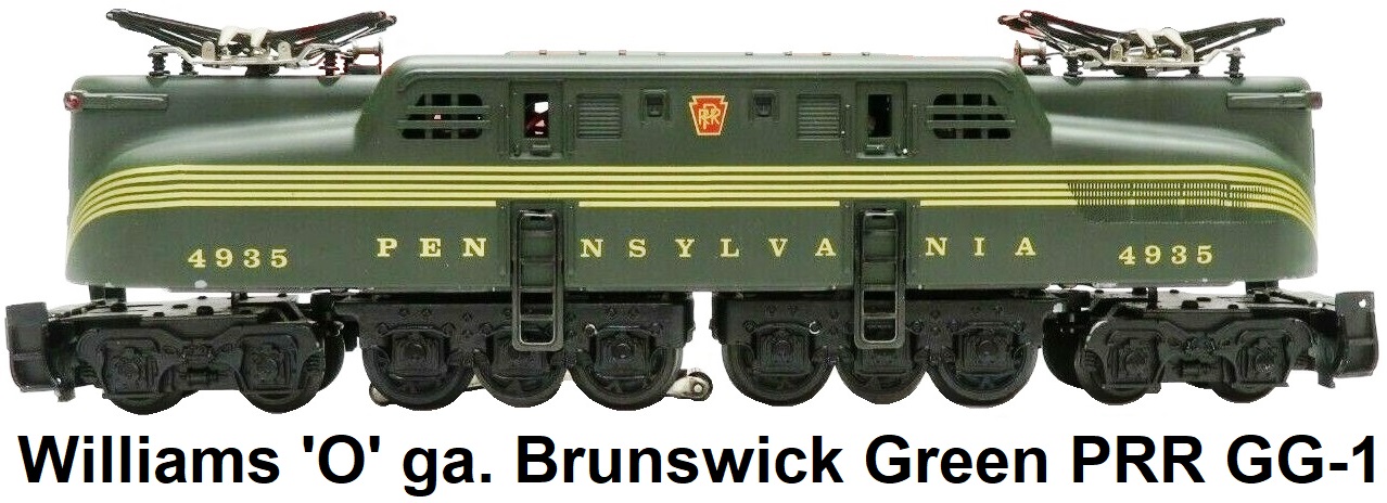 Williams Electric Trains 'O' gauge Pennsylvania RR GG-1 in Brunswick Green