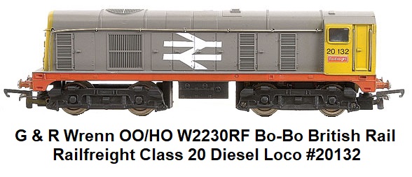 G & R Wrenn OO/HO W2230RF Bo-Bo BR Railfreight Large Logo Grey Class 20 Diesel Loco #20132